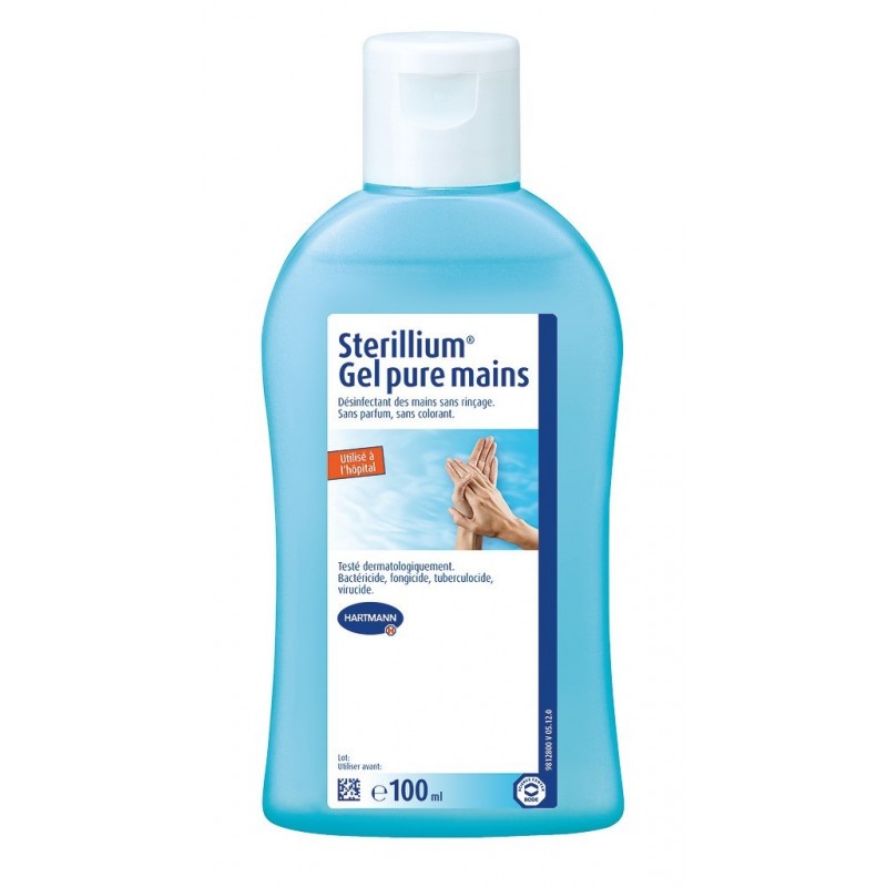 Gel Hydroalcoolique antibactérien Stérilium de Hartmann - 100ml Gel Hydroalcoolique antibactérien Stérilium de Hartmann - 100ml
