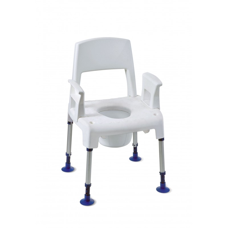 Chaise percée + accoudoirs amovibles Invacare Pico Commode Chaise percée + accoudoirs amovibles Invacare Pico Commode