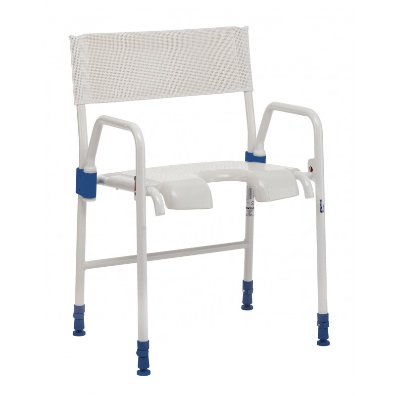 Chaise de douche pliante réglable Invacare Galaxy Chaise de douche pliante réglable Invacare Galaxy