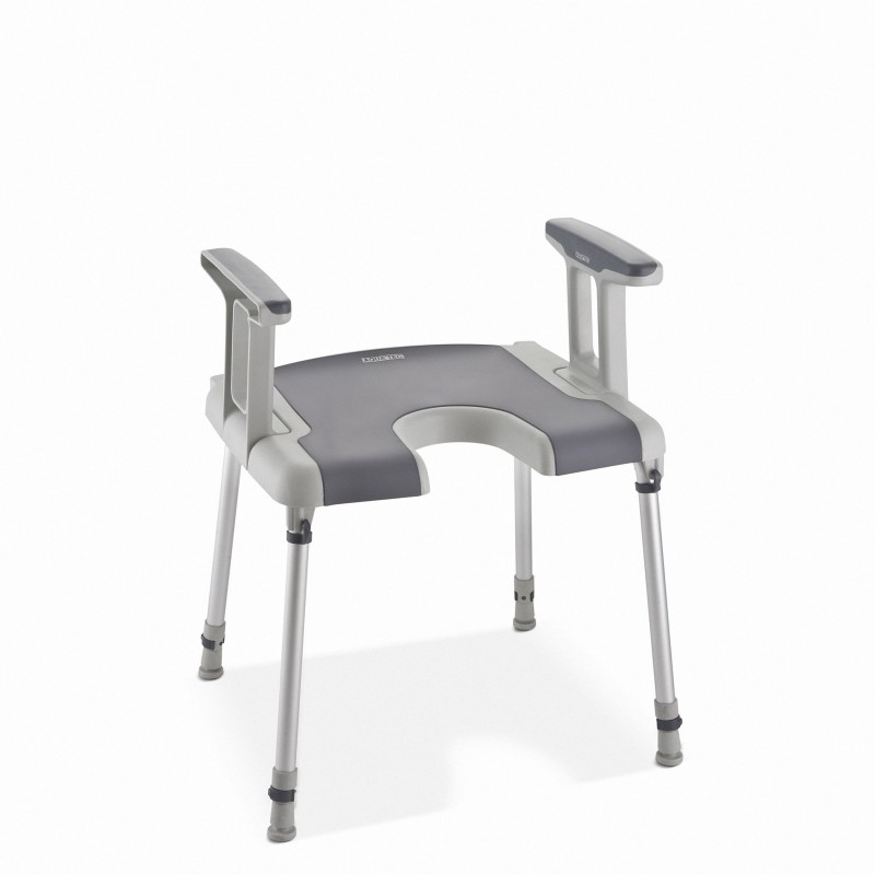 Tabouret de douche avec ou sans accoudoirs/découpe intime Invacare Sorrento Tabouret de douche avec ou sans accoudoirs/découpe intime Invacare Sorrento
