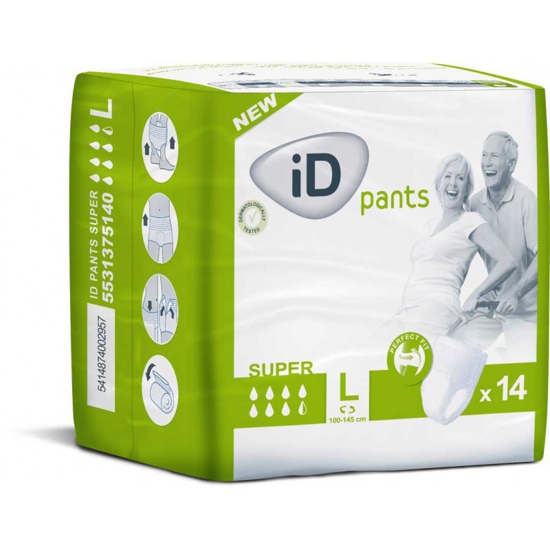 Couche Culotte Adulte ID Pants L Super 8 sachets SENEALiv. 24h