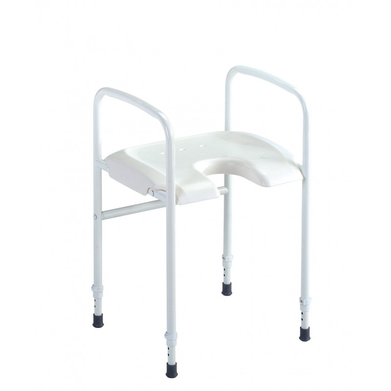 Tabouret de douche percé avec ou sans accoudoirs Invacare Alizé Tabouret de douche percé avec ou sans accoudoirs Invacare Alizé