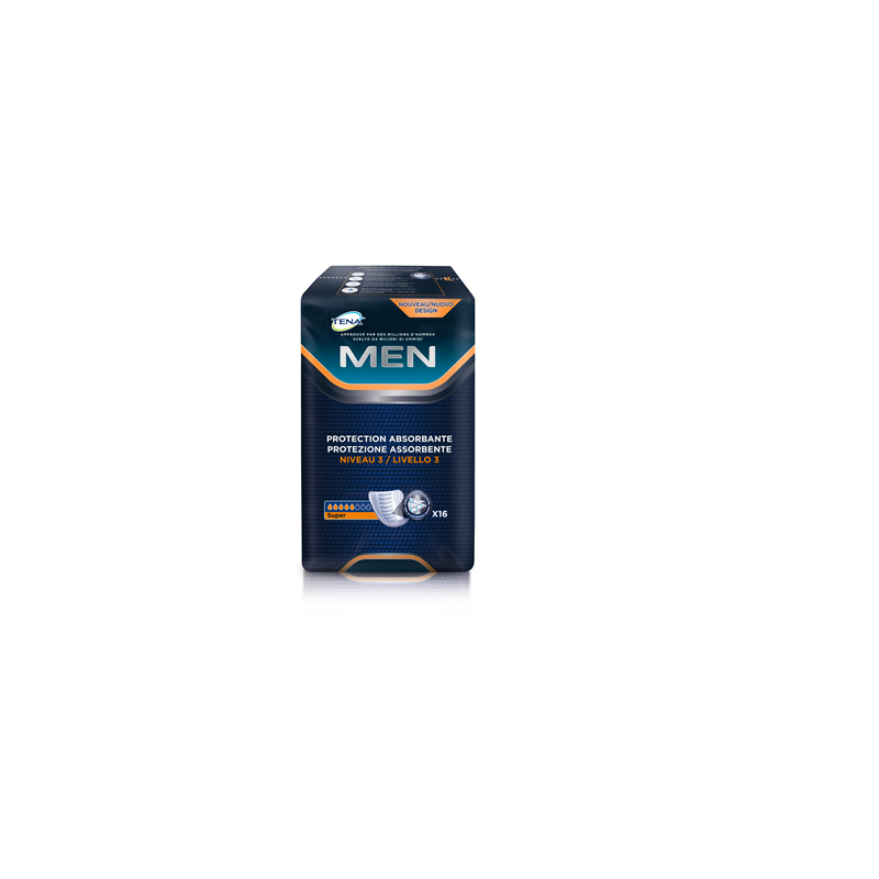 Pack de 10 sachets de TENA Men Niveau 3 Pack de 10 sachets de TENA Men Niveau 3