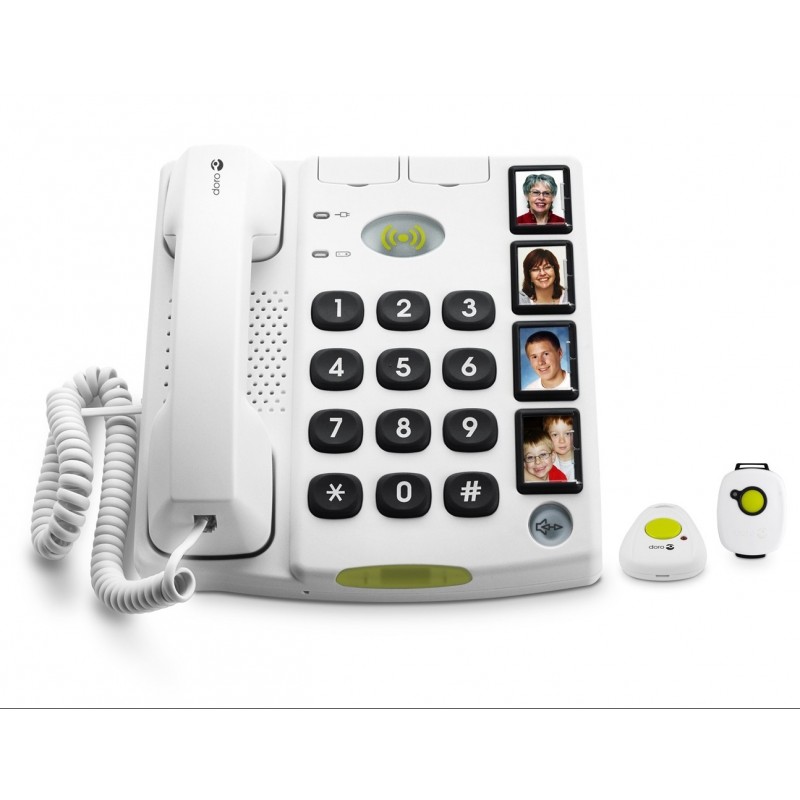 Téléphone Filaire Doro Secure 347, 4 touches mémo photos Doro - 1 Téléphone Filaire Doro Secure 347, 4 touches mémo photos Doro - 1