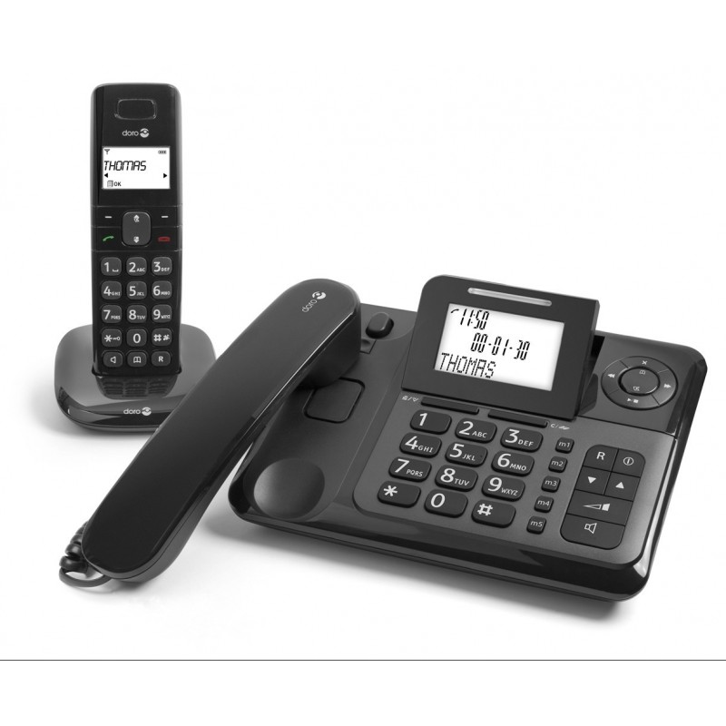 Téléphone Filaire et Sans fil DORO Comfort 4005, répondeur intégré Doro - 1 Téléphone Filaire et Sans fil DORO Comfort 4005, répondeur intégré Doro - 1