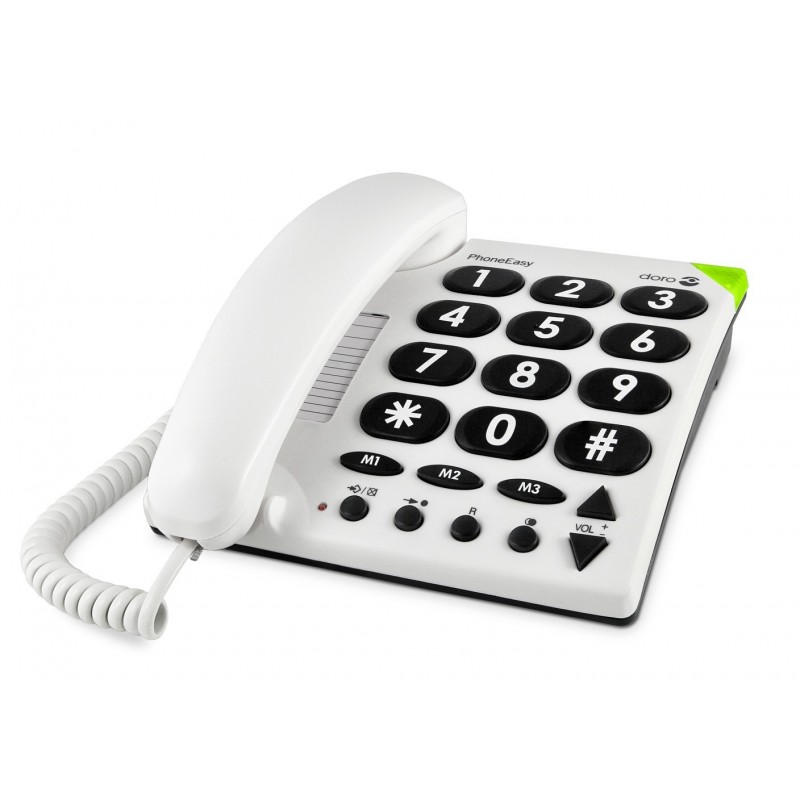 Téléphone Filaire DORO Phone Easy 311c grosse touche ergonomique Doro - 1 Téléphone Filaire DORO Phone Easy 311c grosse touche ergonomique Doro - 1