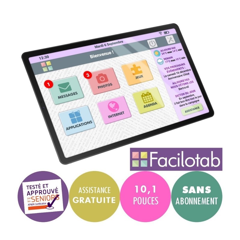 Tablette Facilotab L Galaxy 10,1 pouces - SAMSUNG - WiFi/4G - 32Go Tablette Facilotab L Galaxy 10,1 pouces - SAMSUNG - WiFi/4G - 32Go