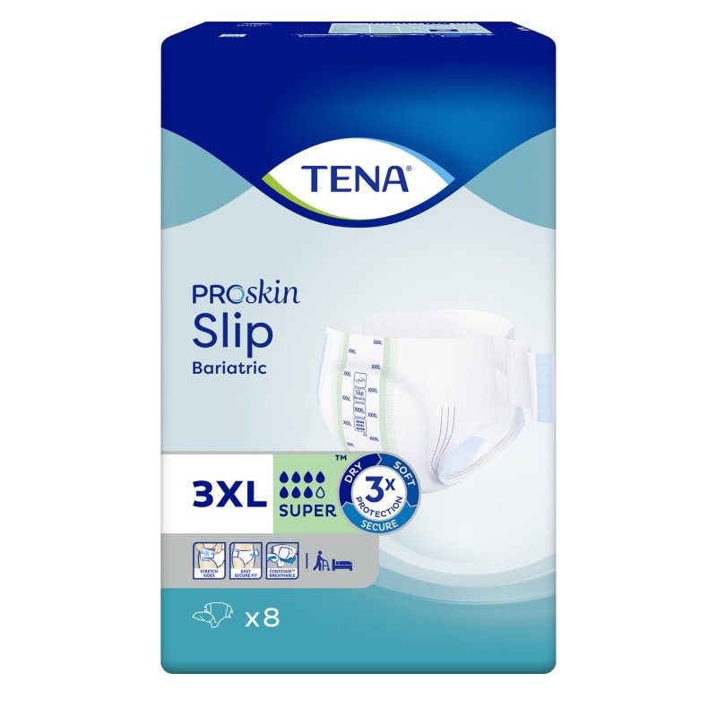 Couches adulte - TENA Slip XXXL Bariatric Super Tena Slip - 1