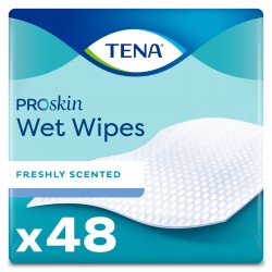 Lingettes imprégnées 3 en 1 - TENA Wet wipe 3 en 1 ProSkin (48 lingettes) Tena Wet Wipes - 1