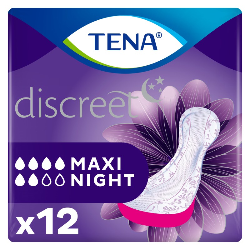 Protection urinaire femme - TENA Discreet Maxi Night Tena Lady - 1 Protection urinaire femme - TENA Discreet Maxi Night Tena Lady - 1