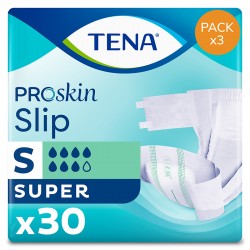 Couches adultes - TENA Slip ProSkin Super S - Pack de 3 sachets Tena Slip - 1