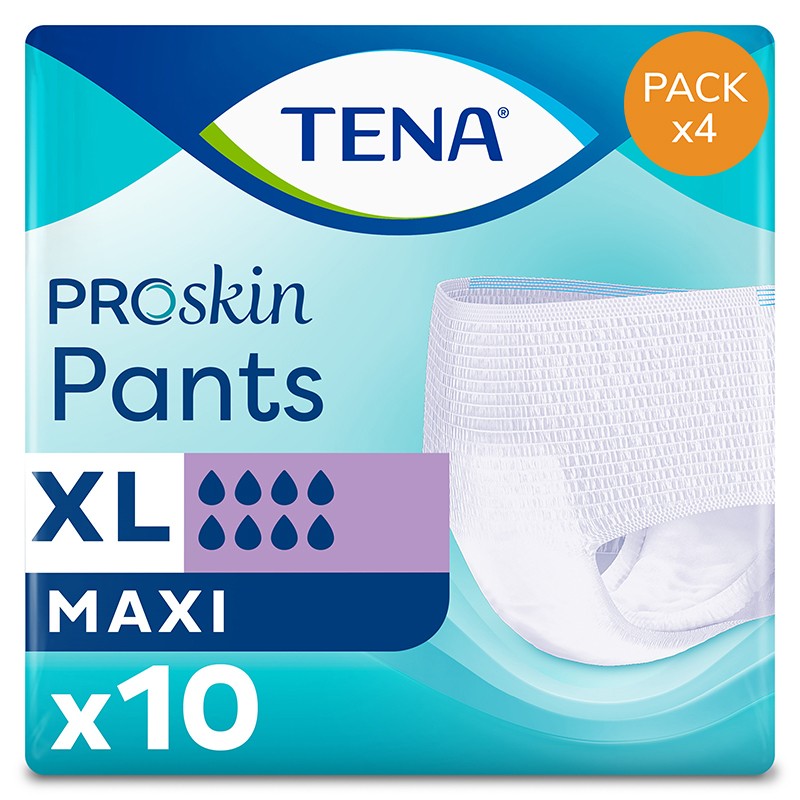 Slip Absorbant / Pants - TENA Pants ProSkin Maxi XL - Pack de 4 sachets Tena Pants - 1