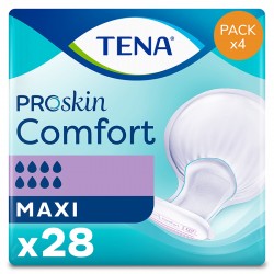 Protection urinaire anatomique - TENA Comfort ProSkin Maxi - Pack de 4 sachets Tena Comfort - 1