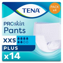 Slip Absorbant / Pants - TENA Pants ProSkin Plus XXS - Pack de 4 sachets Tena Pants - 1