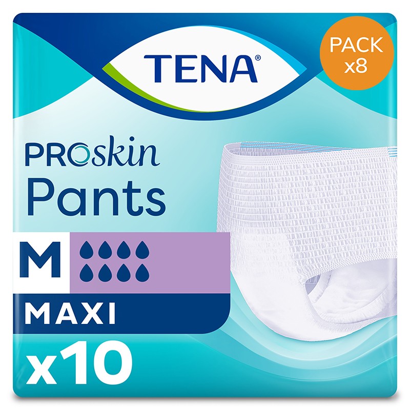Slip Absorbant / Pants - TENA Pants ProSkin Maxi M - Pack de 8 sachets Tena Pants - 1