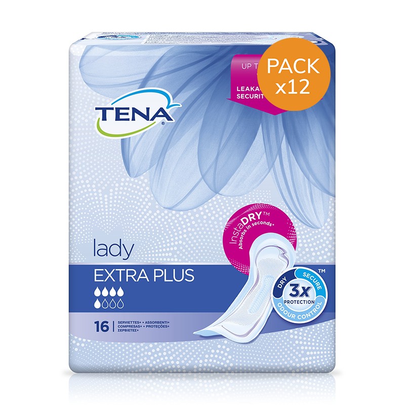 Protection urinaire femme - TENA Lady Extra Plus - Pack de 12 sachets Tena Lady - 1