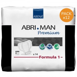 Protection urinaire homme - Abri-Man Premium Formula 1 - Pack de 12 sachets Abena Abri Man - 1