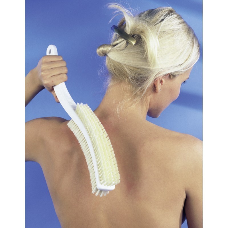 Brosse dos ergonomique et massage , poils soyeux, 43x4x9cm Holtex - 1 Brosse dos ergonomique et massage , poils soyeux, 43x4x9cm Holtex - 1