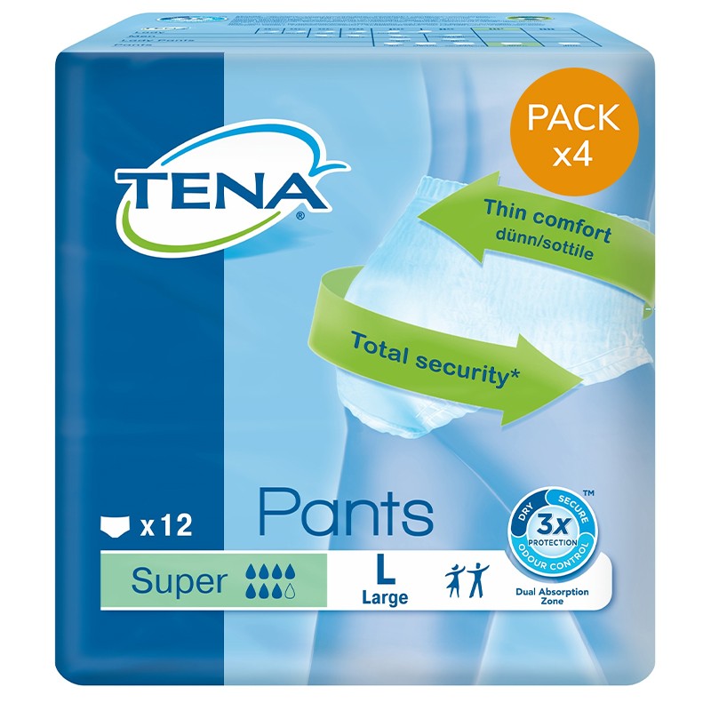Slip Absorbant / Pants - TENA Pants L Super - Pack de 4 sachets Tena Pants - 1