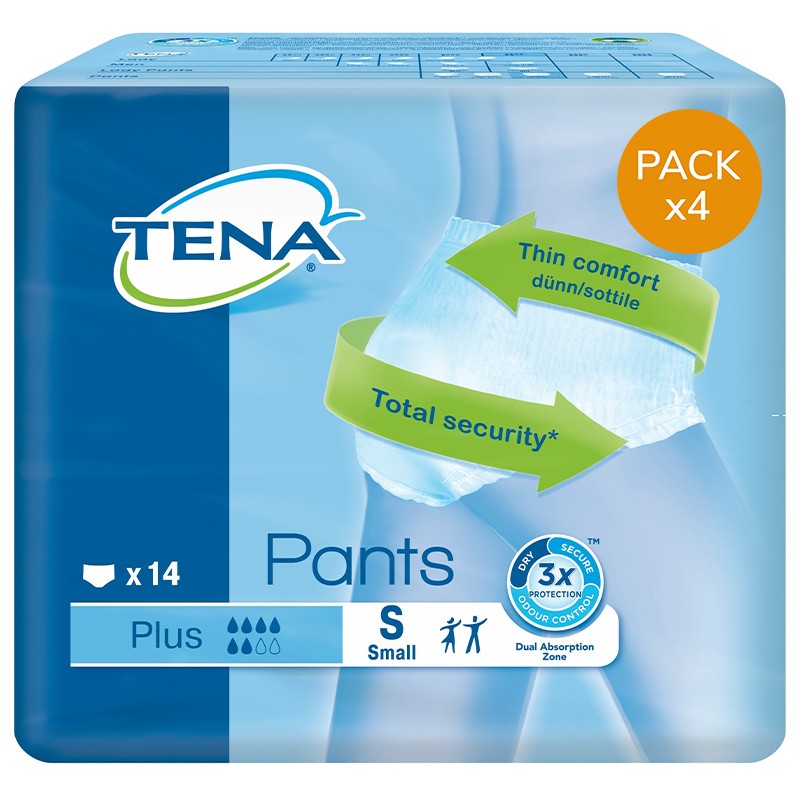 Slip Absorbant / Pants - TENA Pants S Plus - Pack de 4 sachets Tena Pants - 1