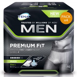 Protection urinaire homme - TENA Men Premium Fit - Large - Pack de 4 sachets Tena Men - 1