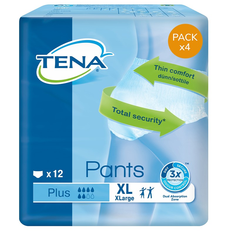 Slip Absorbant / Pants - TENA Pants XL Plus - Pack de 4 sachets Tena Pants - 1