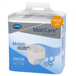 Slip Absorbant / Pants - MoliCare Mobile - XL - 6 gouttes - Pack de 4 sachets Hartmann MoliCare Mobile - 1