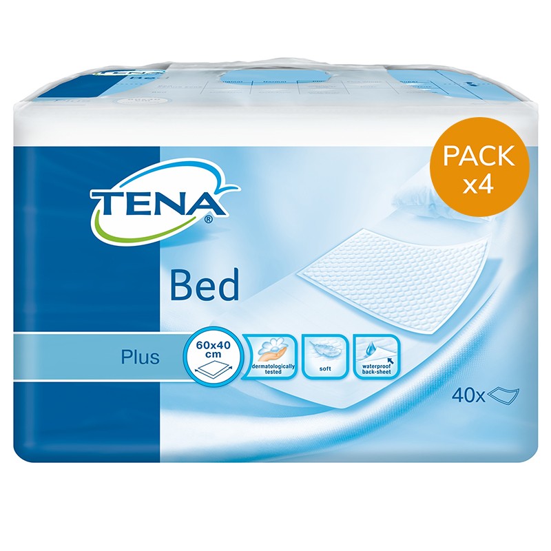 TENA Bed Plus - 40x60 - Pack de 4 sachets Tena Bed - 1 TENA Bed Plus - 40x60 - Pack de 4 sachets Tena Bed - 1
