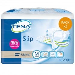 Couches adulte - TENA Slip Ultima Taille M - Pack de 3 sachets Tena Slip - 1