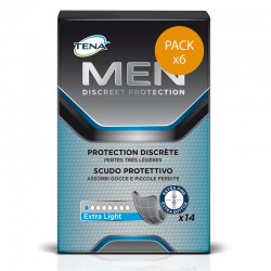 Protection urinaire homme - TENA Men Extra Light - Pack de 6 sachets Tena Men - 1