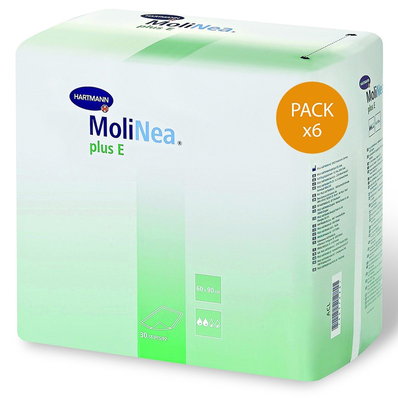 Alèses - MoliNea Plus E - 40x60 - Pack de 6 sachets Hartmann BedMat - 1 Alèses - MoliNea Plus E - 40x60 - Pack de 6 sachets Hartmann BedMat - 1
