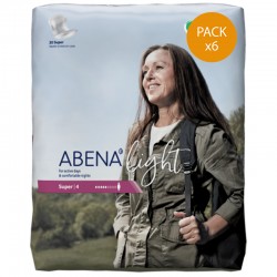 Protection urinaire femme - Abena Light Super n°4 - Pack de 6 sachets Abena Light - 1
