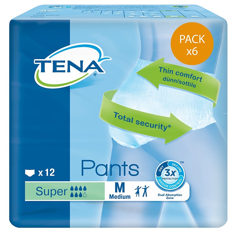Slip Absorbant / Pants - TENA Pants M Super -Pack de 6 sachets Tena Pants - 1
