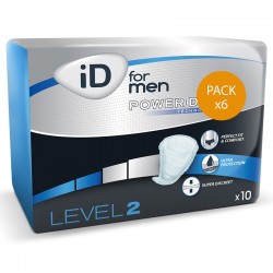 Protection urinaire homme - ID For Men Level 2 - Pack de 6 sachets Ontex ID For Men - 1