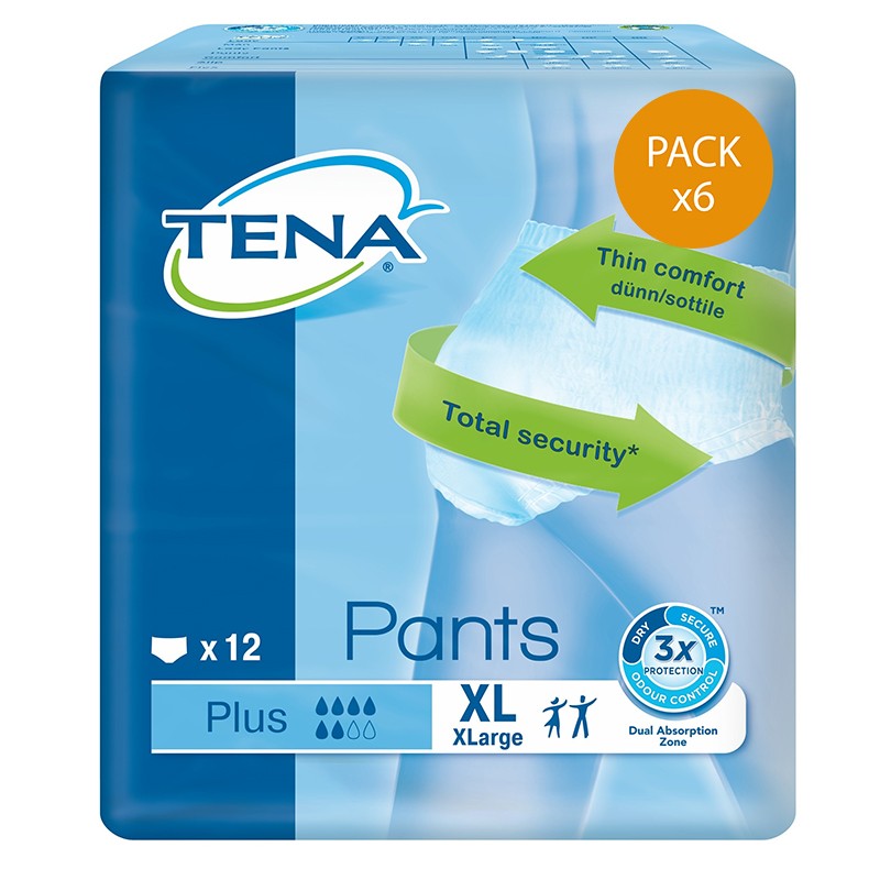 Slip Absorbant / Pants - TENA Pants XL Plus - Pack de 6 sachets Tena Pants - 1