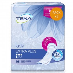 Protection urinaire femme - TENA Lady Extra Plus - Pack de 8 sachets Tena Lady - 1