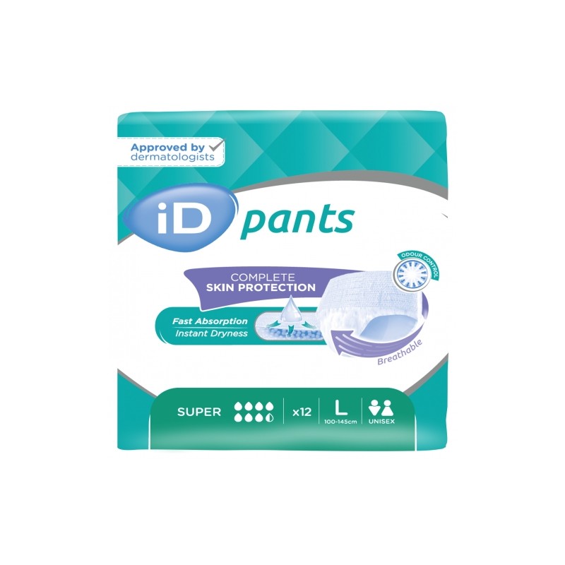 Slip Absorbant / Pants - ID Pants L Super (nouveau) Ontex ID Pants - 1