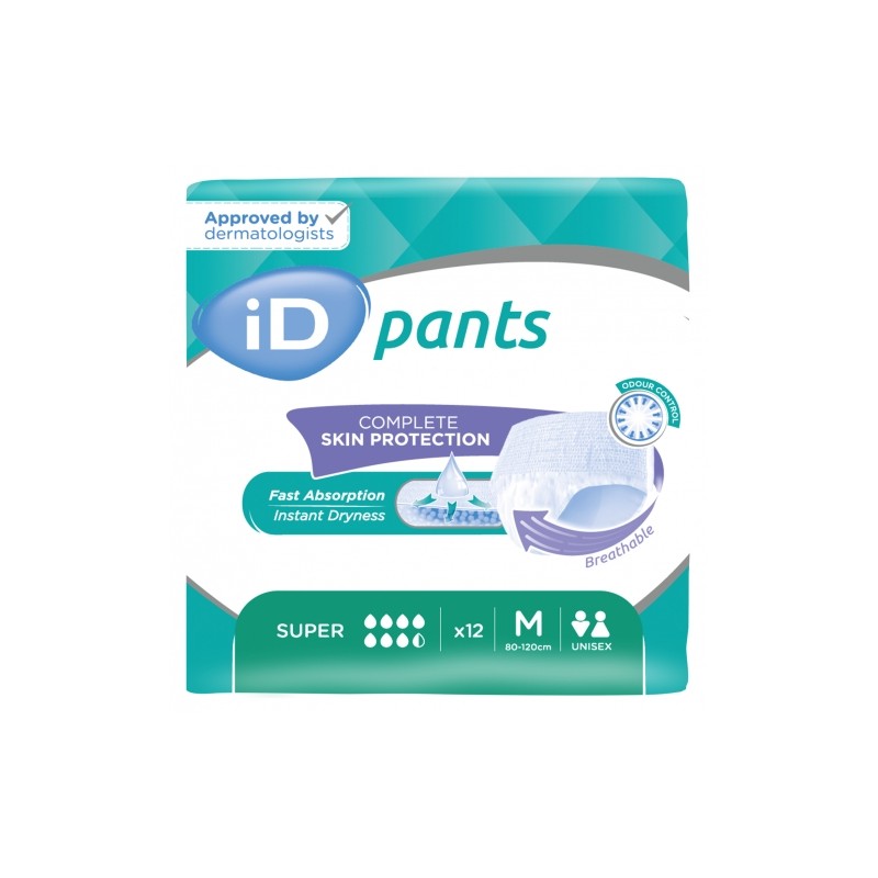 Slip Absorbant / Pants - ID Pants M Super - Pack de 4 sachets Ontex ID Pants - 1