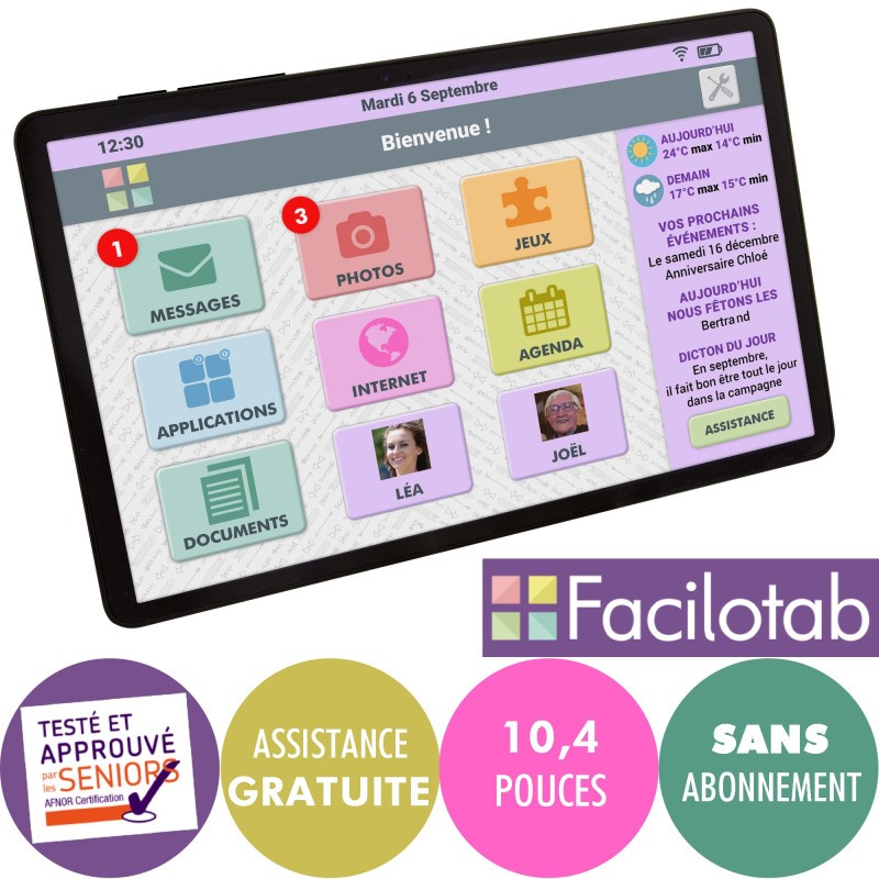 Tablette Facilotab L SAMSUNG Galaxy WiFi - 32Go - Android 10 - 10,4 pouces Facilotab - 2 Tablette Facilotab L SAMSUNG Galaxy WiFi - 32Go - Android 10 - 10,4 pouces Facilotab - 2