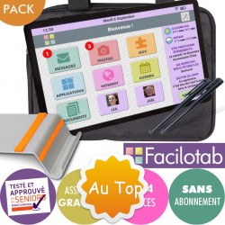 Pack Tablette Facilotab L SAMSUNG  Galaxy WiFi/4G- 32Go - 10,4 pouces - Android 10 + Sacoche +Support + 2 Stylets Facilotab - 1