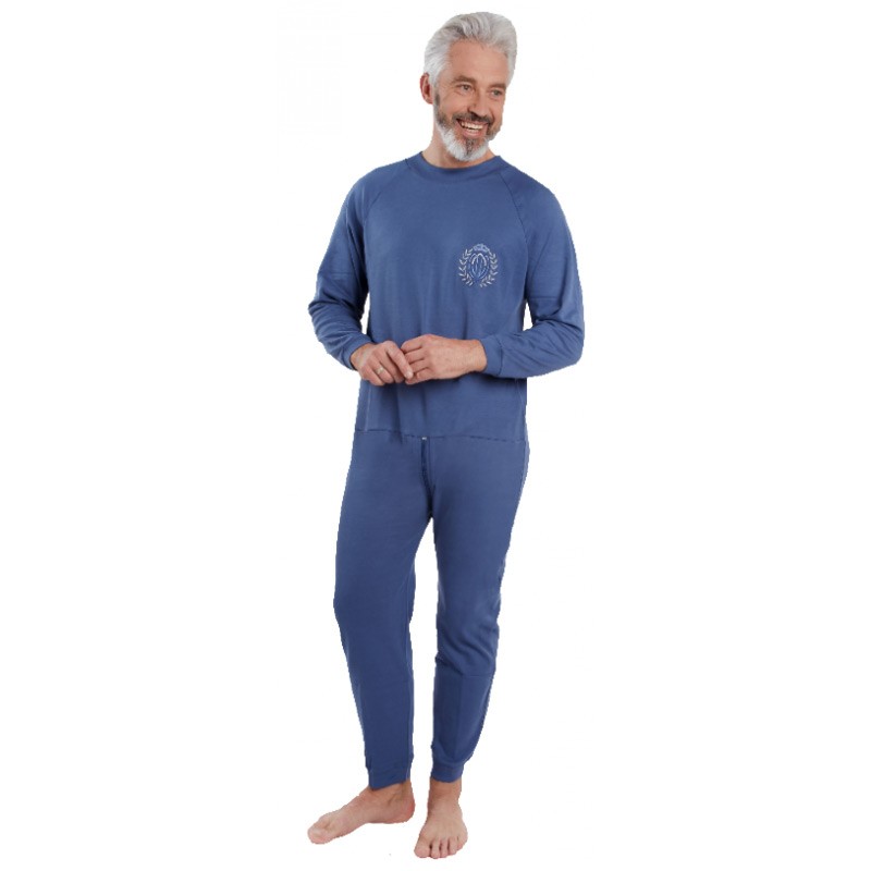 Pyjama grenouillère LONGUE / broderie - Benefactor