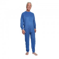 Pyjama grenouillère homme et femme manches longues - Benefactor