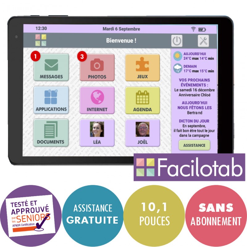 Tablette Facilotab L 10,1 pouces WiFi - 16GO - Alcatel Facilotab - 1 Tablette Facilotab L 10,1 pouces WiFi - 16GO - Alcatel Facilotab - 1