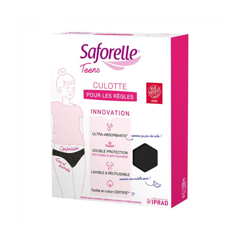 Saforelle - Culotte menstruelle pour adolescentes Saforelle - 1 Saforelle - Culotte menstruelle pour adolescentes Saforelle - 1