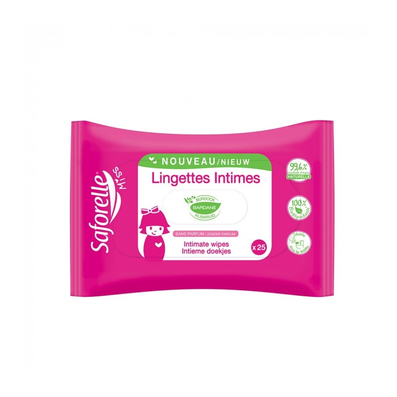 Saforelle - Lingettes intimes Miss (x25) Saforelle - 1 Saforelle - Lingettes intimes Miss (x25) Saforelle - 1