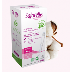 Saforelle : Tampons Normal en Coton Bio