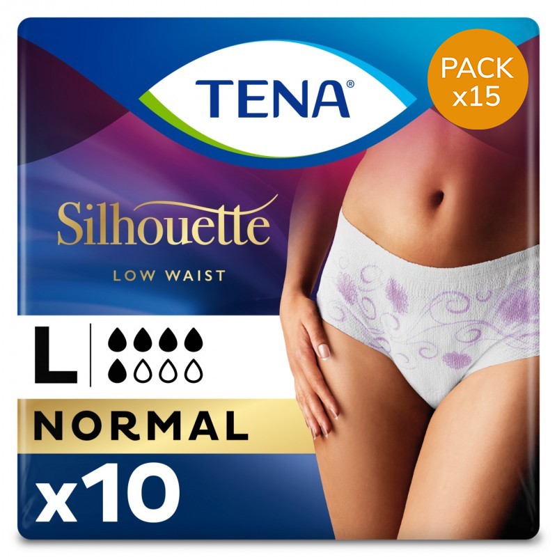 Protection urinaire femme - TENA Silhouette Normal - Large - Pack Economique Tena Silhouette - 1