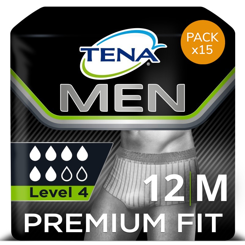 TENA Men Premium Fit M - Protection urinaire homme - Pack Economique