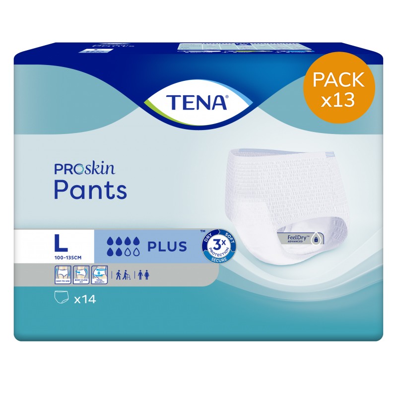 Slip Absorbant / Pants - TENA Pants ProSkin Plus L - Pack Economique Tena Pants - 1