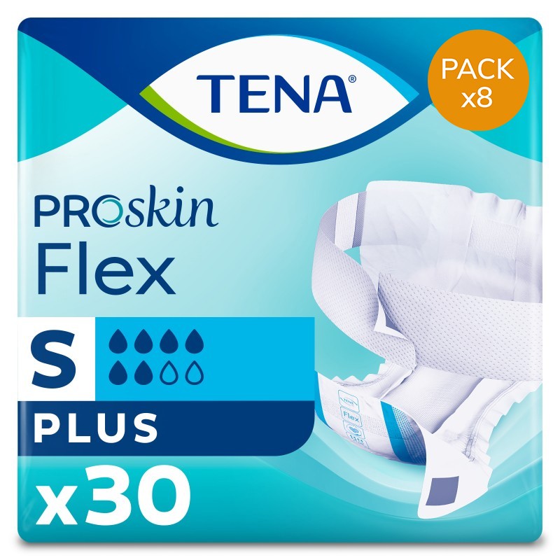 Couches adultes à ceinture - TENA Flex ProSkin Plus S - Pack Economique Tena Flex - 1 Couches adultes à ceinture - TENA Flex ProSkin Plus S - Pack Economique Tena Flex - 1